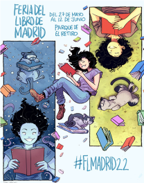 Cartel Feria del libro de Madrid 2022